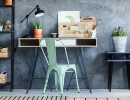 Loft Office With Vintage Decor For Creative Working